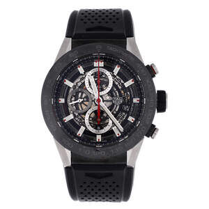 Tag Heuer 45 Carrera Calibre Heuer 01 Skeleton Chronograph Automatic Watch